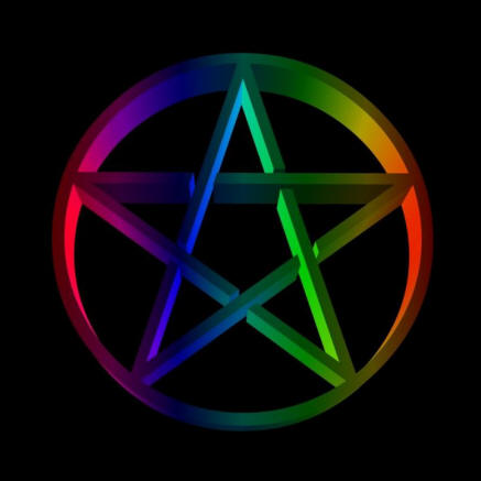 rainbow pentacle