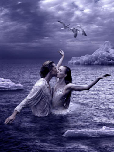 lovers in water