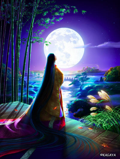 Asian woman with long flowing hair