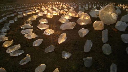 clear crystal quartz circle
