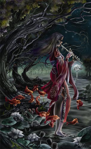 lady playing clarinet