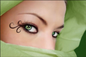 green eyes