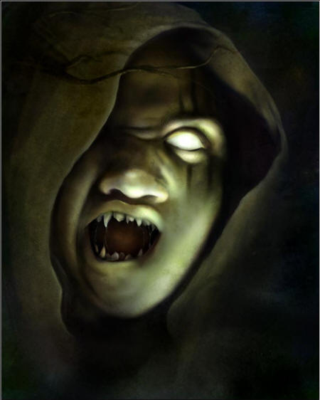 human monster face